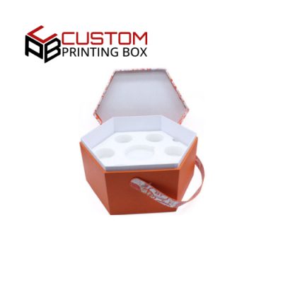 Custom Hexagon Cosmetic Boxes