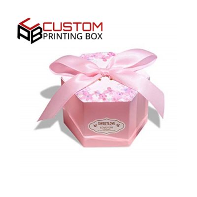 Custom Hexagon Wedding Gift Boxes
