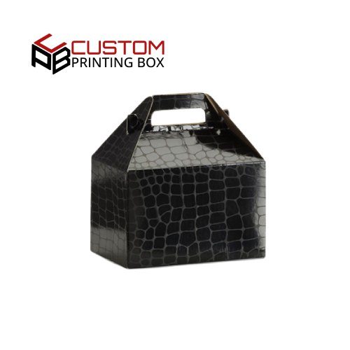 Custom Large Black Gable Boxes