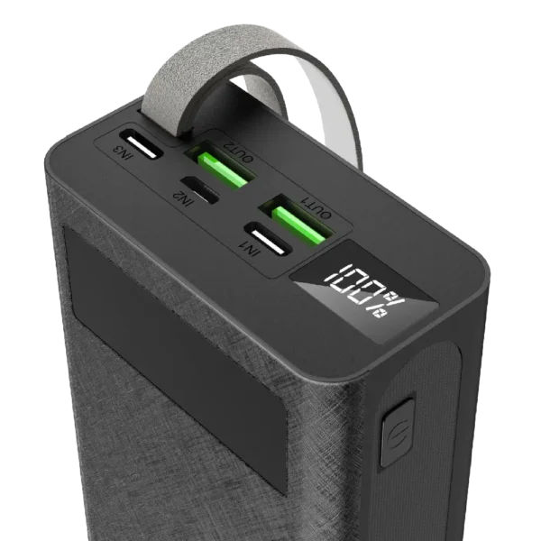 ASPOR A306 30000mAh Power Bank | 22.5W Fast Charging with LCD Display & Multi-Device Support - Image 2