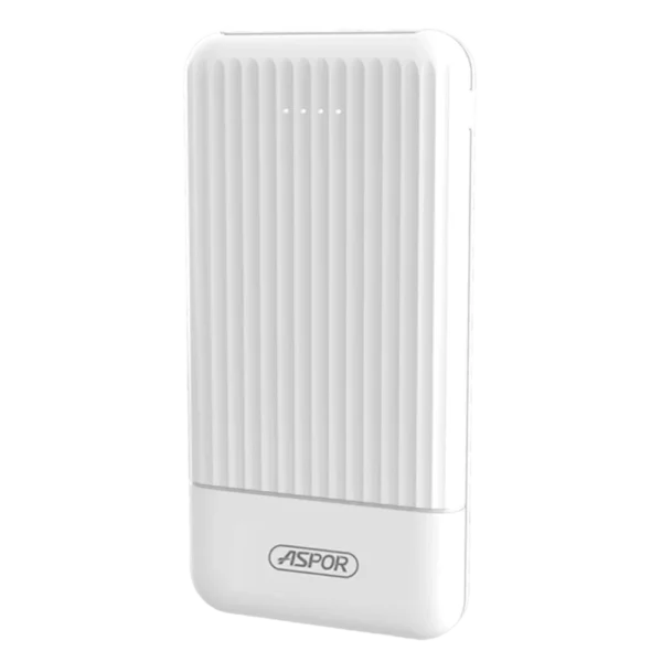 Aspor A323 Ultra Thin 10000mAh Power Bank | Slim Design, Fast Charging, Dual Device Support - Image 2