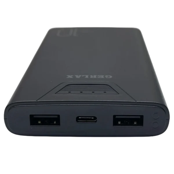 GERLAX P115 10000mAh Slim Lithium Power Bank | Fast Charging & Dual Output