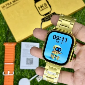 HK9 Ultra Max GOLD Smart Watch 49 mm – Wireless Charging